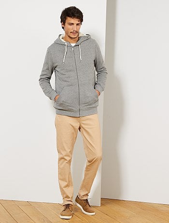 Hombre talla S-XXL - Sudadera con cremallera y capucha - Kiabi