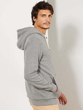 Hombre talla S-XXL - Sudadera con cremallera y capucha - Kiabi