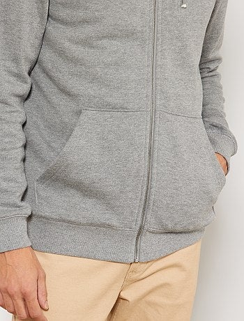 Hombre talla S-XXL - Sudadera con cremallera y capucha - Kiabi