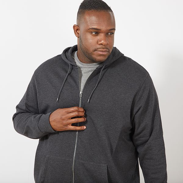 sudadera gris cremallera