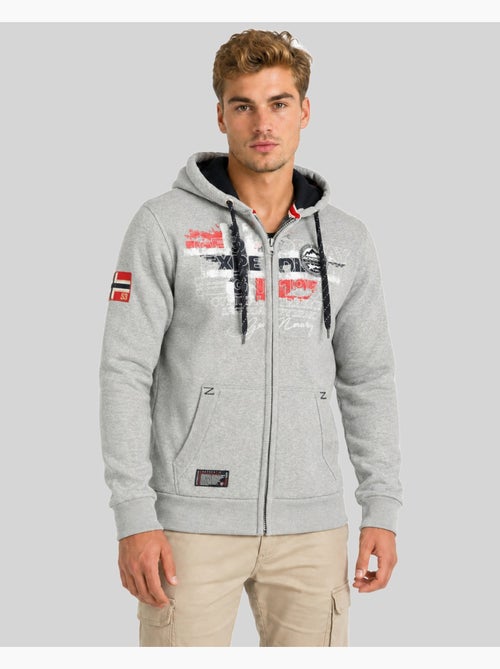 Sudadera con cremallera y capucha gutta – geographical norway - Kiabi