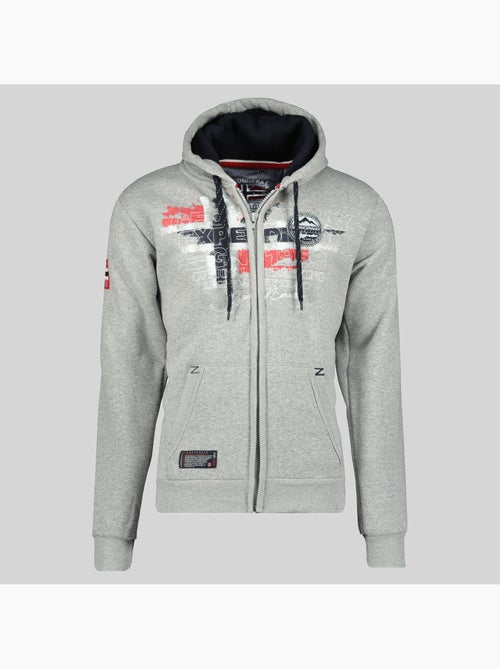 Sudadera con cremallera y capucha gutta – geographical norway - Kiabi