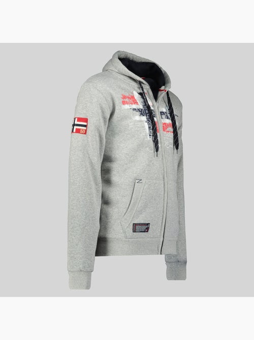 Sudadera con cremallera y capucha gutta – geographical norway - Kiabi
