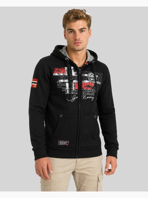 Sudadera con cremallera y capucha gutta – geographical norway - Kiabi