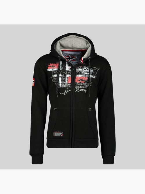 Sudadera con cremallera y capucha gutta – geographical norway - Kiabi