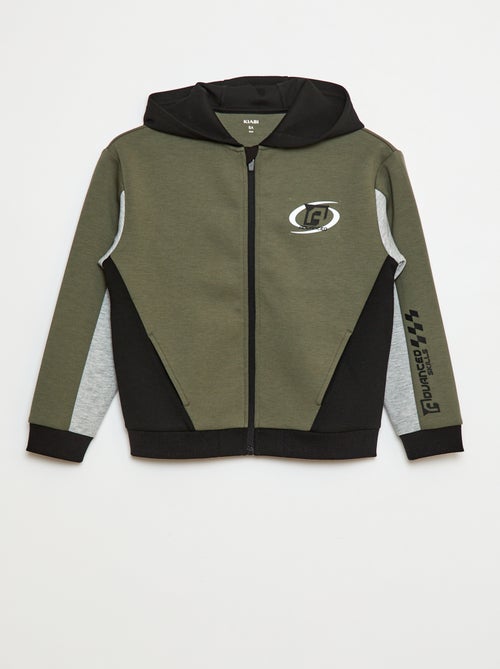 Sudadera con cremallera y capucha - Kiabi