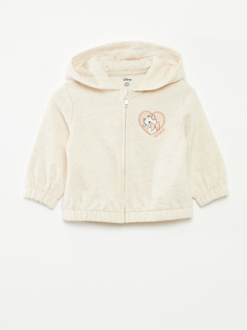 Sudadera con cremallera y capucha 'Marie' Beige - Kiabi