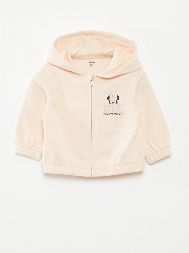Sudadera con cremallera y capucha 'Marie' Rosa - Kiabi