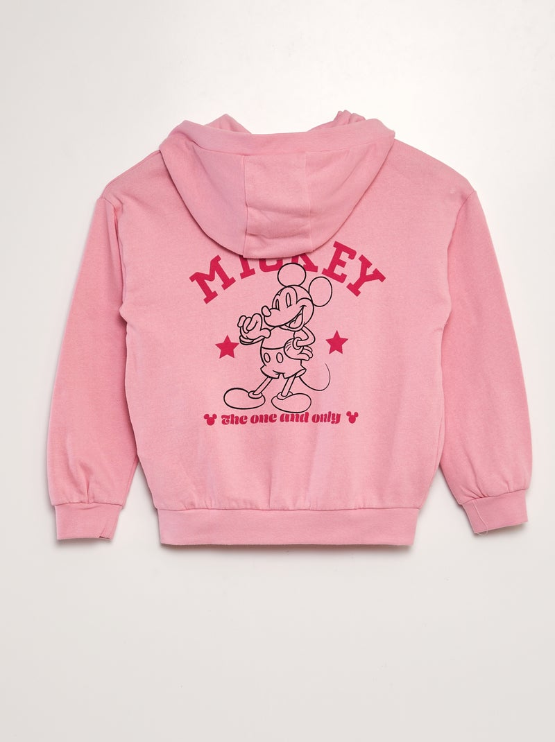 Sudadera con cremallera y capucha 'Mickey' de 'Disney' ROSA - Kiabi