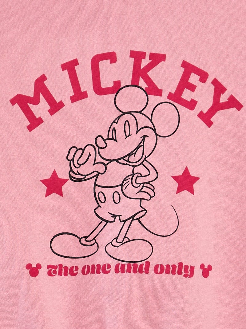 Sudadera con cremallera y capucha 'Mickey' de 'Disney' ROSA - Kiabi