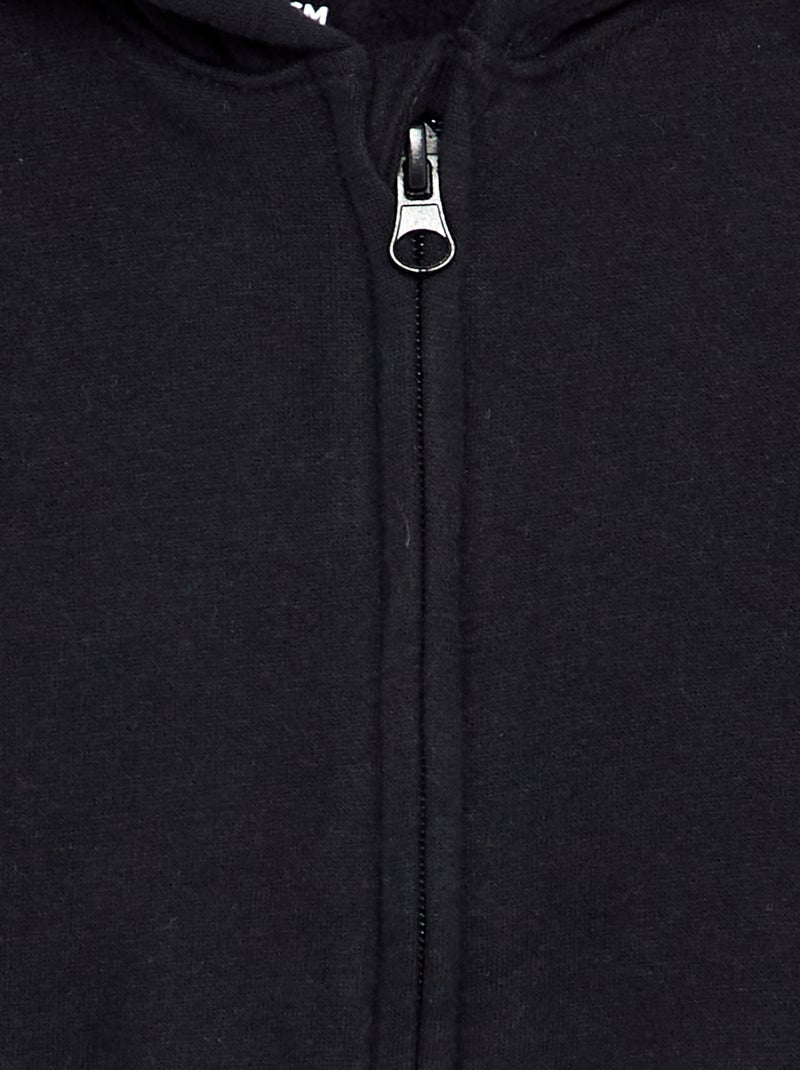 Sudadera con cremallera y capucha Negro - Kiabi