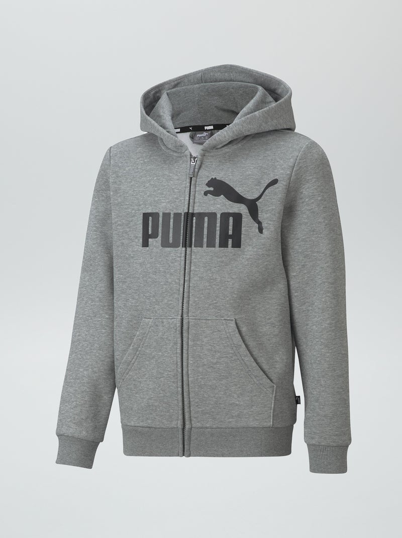 Sudadera con cremallera y capucha 'Puma' GRIS - Kiabi