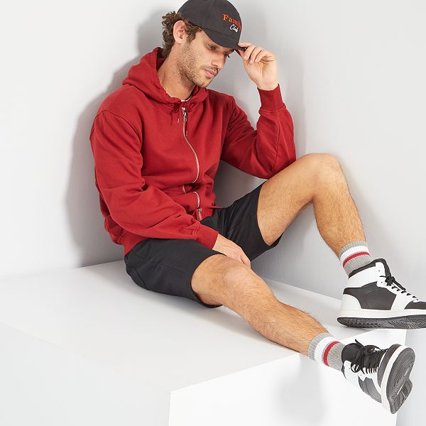 Astore Sudadera cremallera Hogei Rojo teja desgastado Hombre