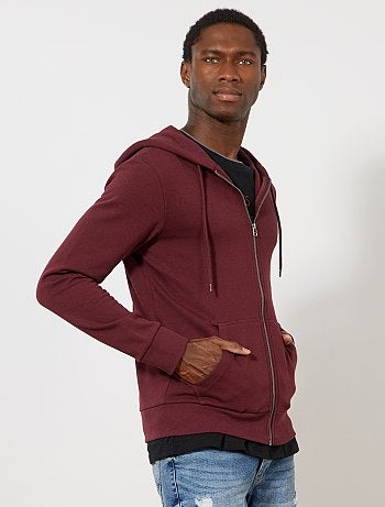 Hombre talla S-XXL - Sudadera con cremallera y capucha - Kiabi