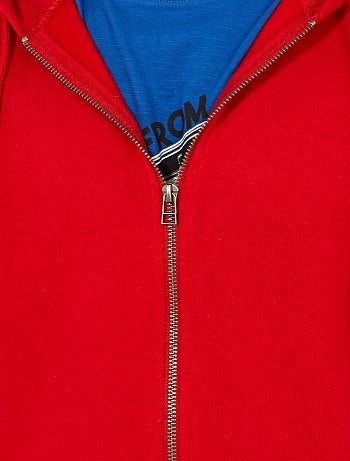 Hombre talla S-XXL - Sudadera con cremallera y capucha - Kiabi