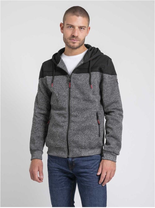 Sudadera con cremallera y capucha WILDOMAX - Kiabi Sudadera con cremallera y capucha WILDOMAX - Kiabi