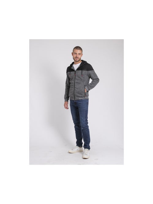 Sudadera con cremallera y capucha WILDOMAX - Kiabi Sudadera con cremallera y capucha WILDOMAX - Kiabi