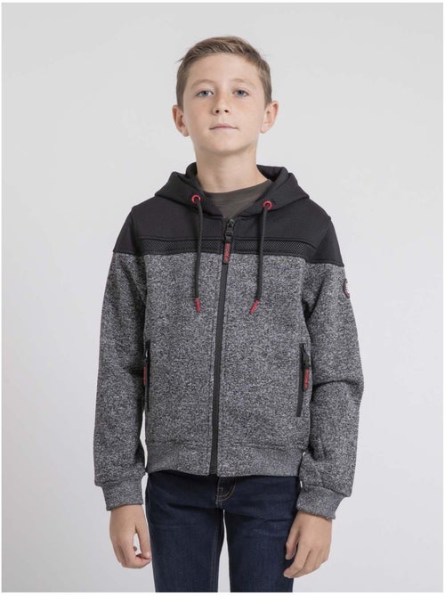 Sudadera con cremallera y capucha WILDOMAX-J - Kiabi