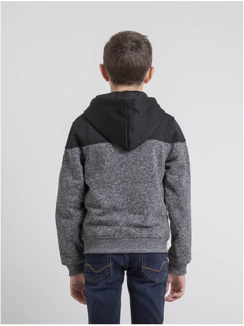 Sudadera con cremallera y capucha WILDOMAX-J Gris antracita - Kiabi
