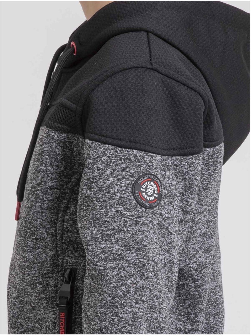 Sudadera con cremallera y capucha WILDOMAX-J Gris antracita - Kiabi