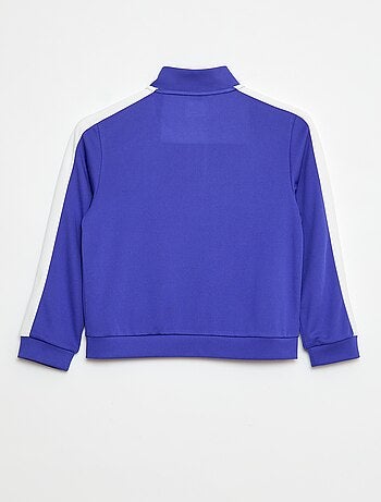 Sudadera con cremallera y cuello alto