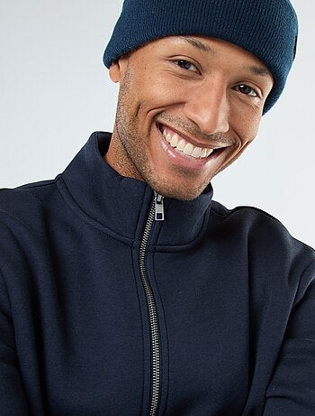 Sudadera con cremallera y cuello alto