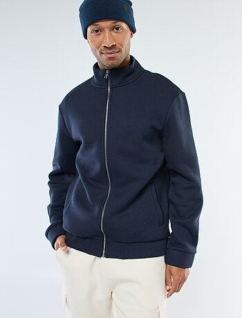 Sudadera con cremallera y cuello alto