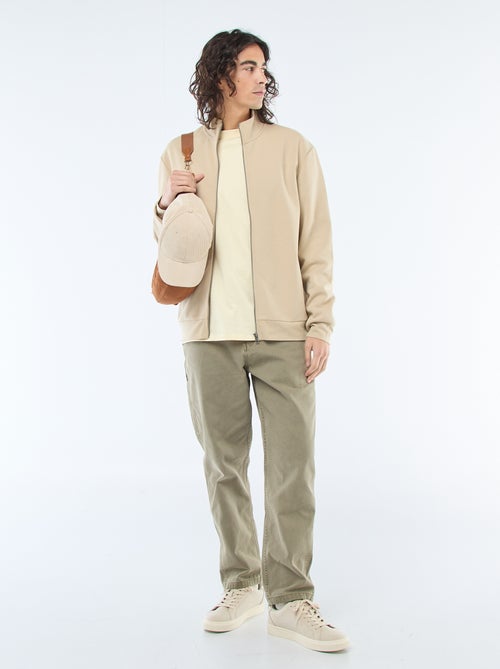 Sudadera con cremallera y cuello alto - Kiabi