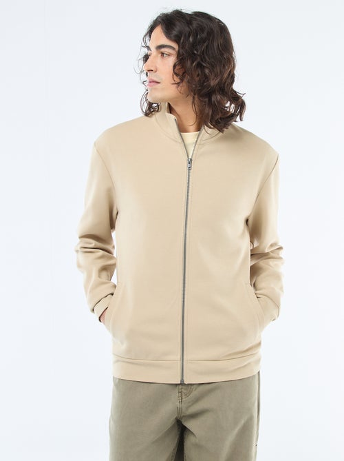 Sudadera con cremallera y cuello alto - Kiabi