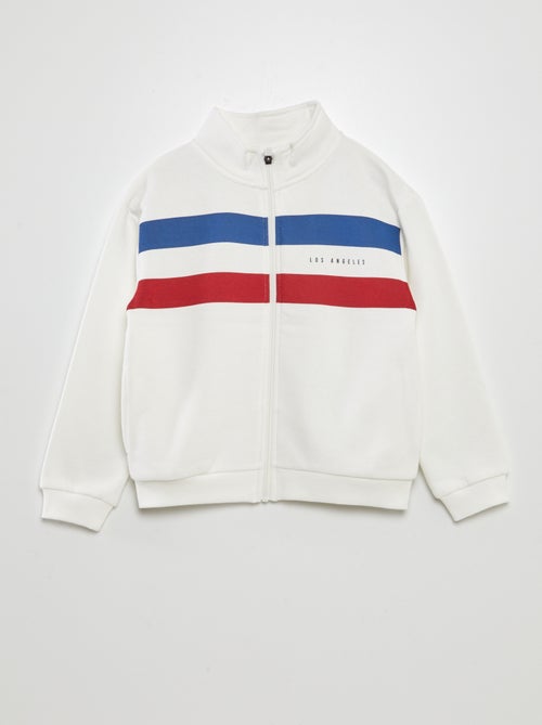 Sudadera con cremallera y cuello alto - Kiabi