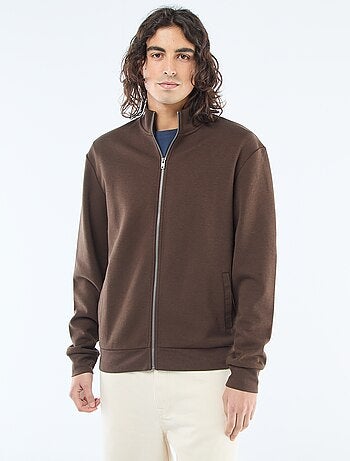 Sudadera con cremallera y cuello alto