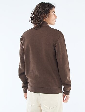Sudadera con cremallera y cuello alto