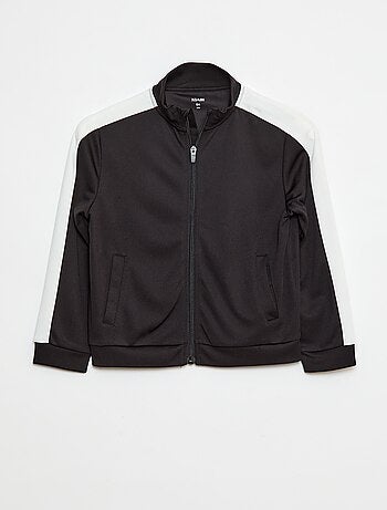 Sudadera con cremallera y cuello alto