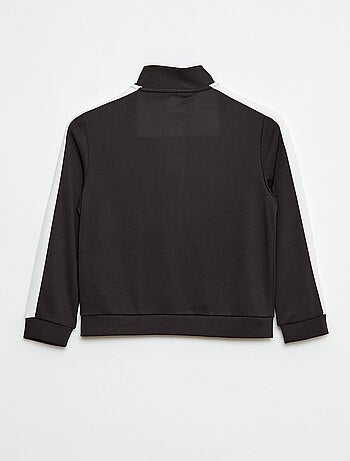 Sudadera con cremallera y cuello alto