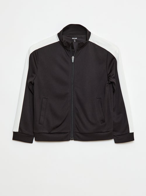 Sudadera con cremallera y cuello alto - Kiabi