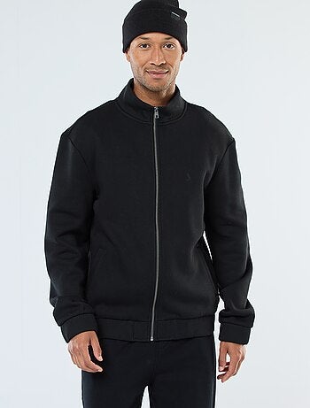 Sudadera con cremallera y cuello alto