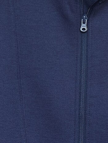 Sudadera con cremallera y cuello alto