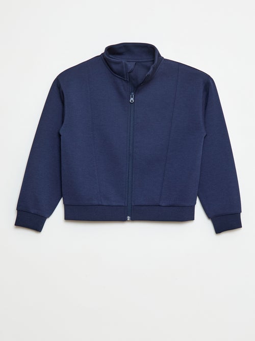 Sudadera con cremallera y cuello alto - Kiabi