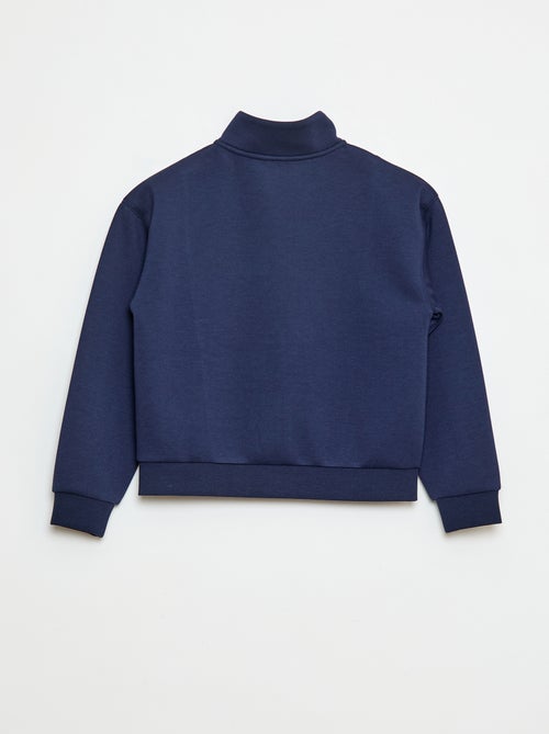 Sudadera con cremallera y cuello alto - Kiabi