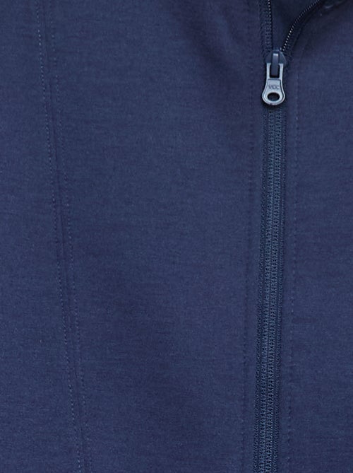 Sudadera con cremallera y cuello alto - Kiabi