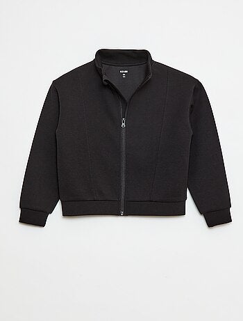 Sudadera con cremallera y cuello alto