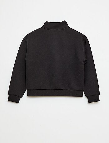 Sudadera con cremallera y cuello alto