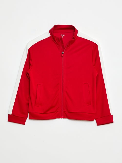 Sudadera con cremallera y cuello alto - Kiabi