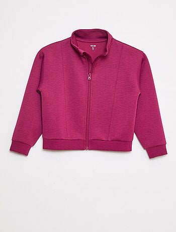 Sudadera con cremallera y cuello alto