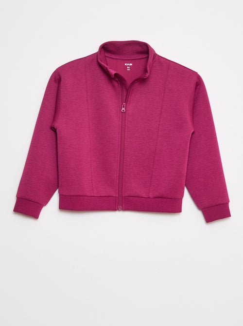Sudadera con cremallera y cuello alto - Kiabi