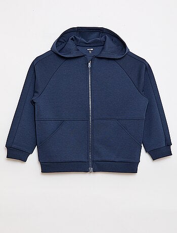 Sudadera con cremallera y cuello con capucha - Fácil de Poner