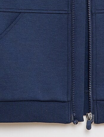 Sudadera con cremallera y cuello con capucha - Fácil de Poner