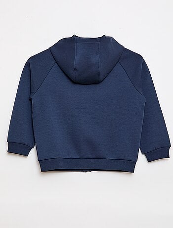 Sudadera con cremallera y cuello con capucha - Fácil de Poner