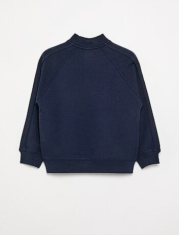 Sudadera con cuello alto de cremallera