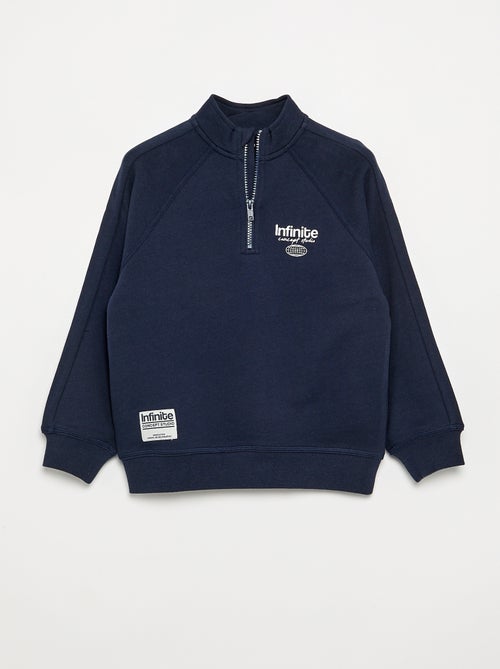 Sudadera con cuello alto de cremallera - Kiabi